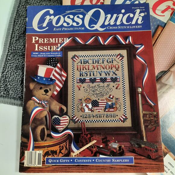 6 Back Issues Cross Quick Magazine East Projects for Cross Stitch Lovers 1988/89 - Picture 14 of 14
